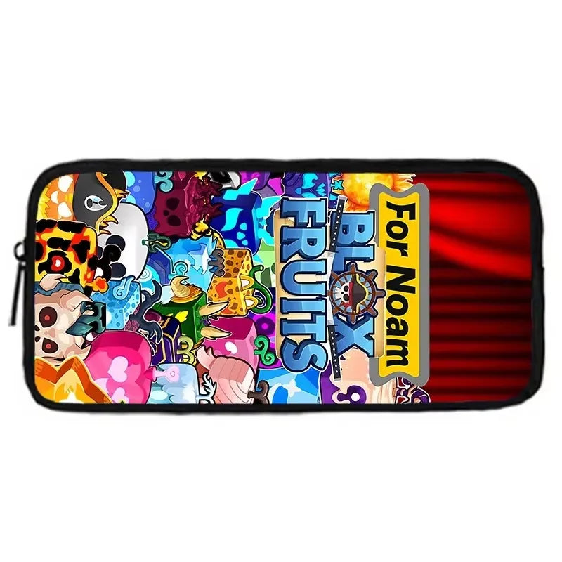 Child School Cartoon Blox Fruits Backpack With Shoulder Bag Pencil Bags School Bags for Boys Girls Best Gift