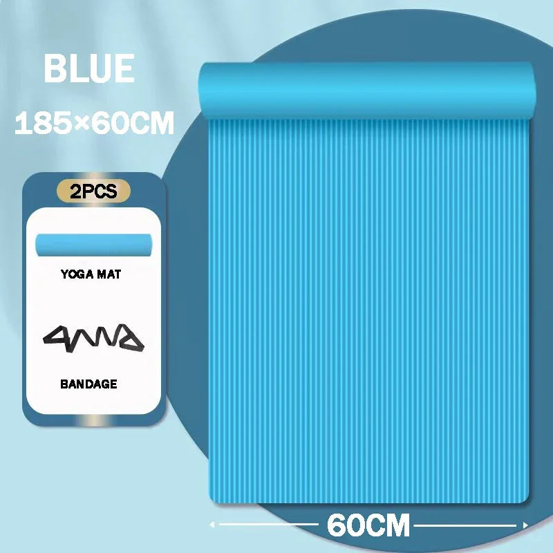 20mm Yoga Mat Extra Long and Thick Men's Specially Made High-quality Fitness Pilates Exercise and Health Fitness Mat - Luvia