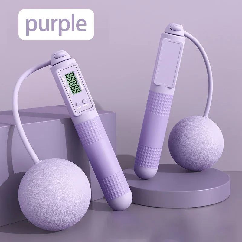 Jump Rope with Counter, Adjustable Skipping Rope with Calorie Counter, Smart Skipping Rope for Fitness Exercise and Weight Lose - Luvia