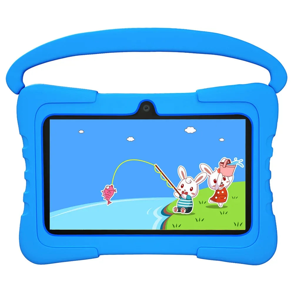 New 5G WiFi 7 Inch Kids Tablets Android 13 Quad Core 4GB RAM 64GB ROM 4000mAh Bluetooth Children's Gift Kids Software Tablet Pc - Luvia