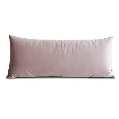 Rectangular Decorative Throw Pillow Cover 30*70cm/35*90cm Solid Color Velvet Waist Pillowcase Bedside Cushion Cover of Bedroom - Luvia