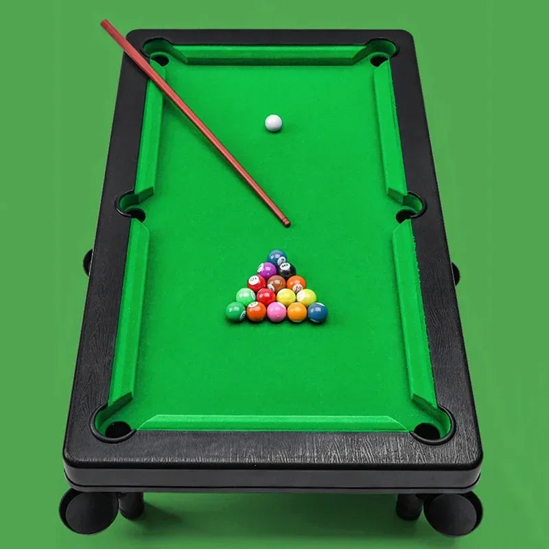 Mini Pool Table Game Tabletop Desktop Billiards Game,Mini Tabletop Set Parent-Child Interactive Desktop Billiards - Luvia