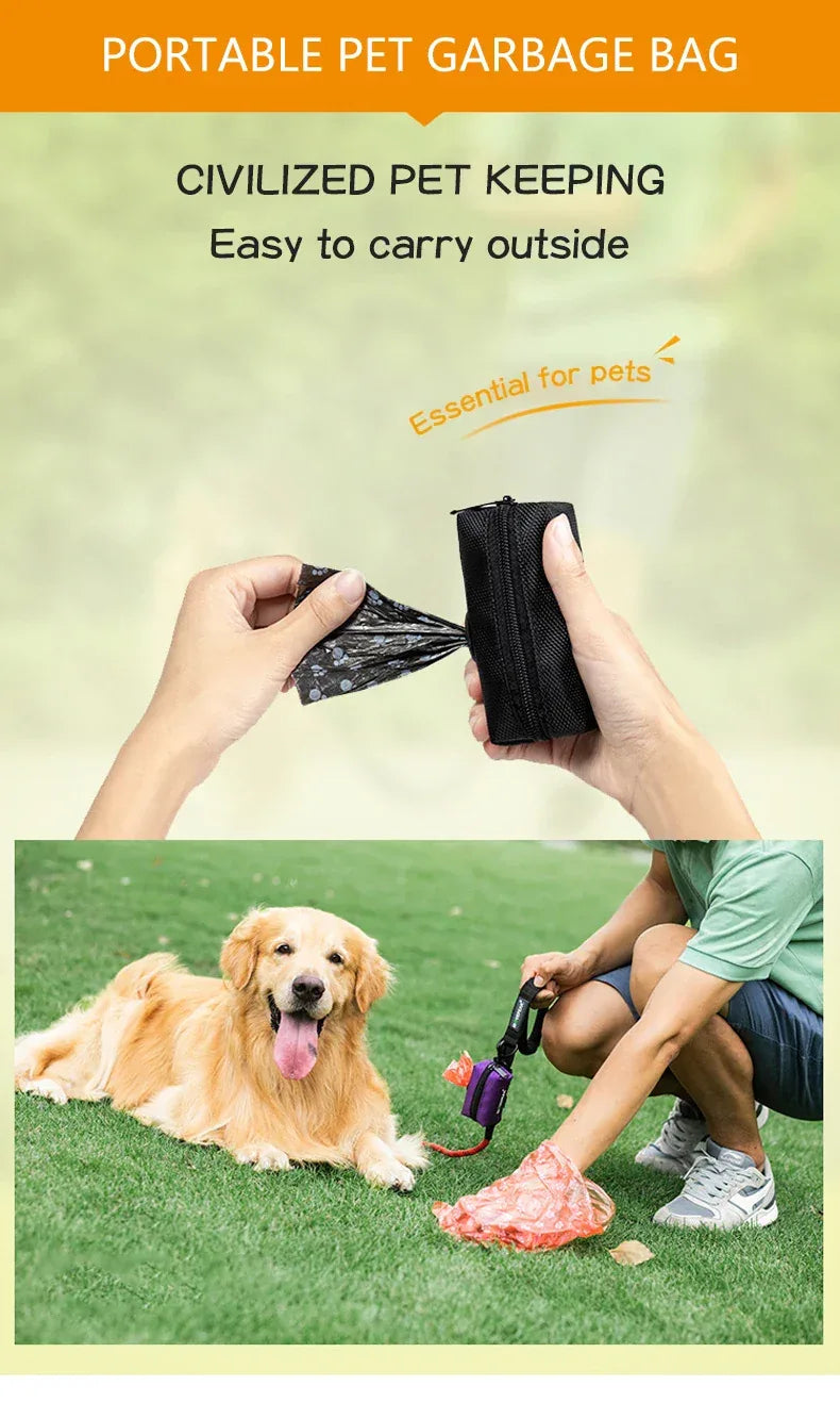 Portable Pet Waste Bag Storage Bag Dog Poop Bag Dispenser Dog Accessories Supplies Pet Dog Products for Dogs - Luvia