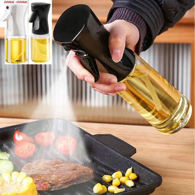200/300ml Oil Spray Bottle Kitchen BBQ Cooking Olive Oil Dispenser Camping Baking Empty Vinegar Soy Sauce Sprayer Containers - Luvia