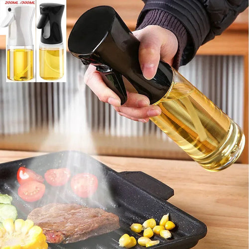 200/300ml Oil Spray Bottle Kitchen BBQ Cooking Olive Oil Dispenser Camping Baking Empty Vinegar Soy Sauce Sprayer Containers - Luvia