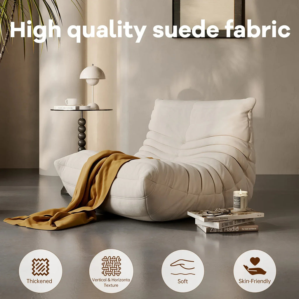 Modern Living Room, Adult Bean Bag Floor Sofa, Super Soft and Comfortable Memory Foam Lazy Sofa, Recliner Furniture, Suitable f - Luvia