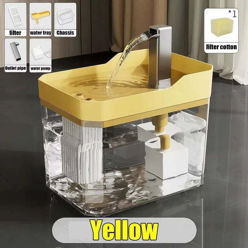 1.5L Cat Water Fountain USB Automatic Water Dispenser Live Circulation Filter Pet Drinker Quiet Pet Water Fountain Cat Small Pet - Luvia