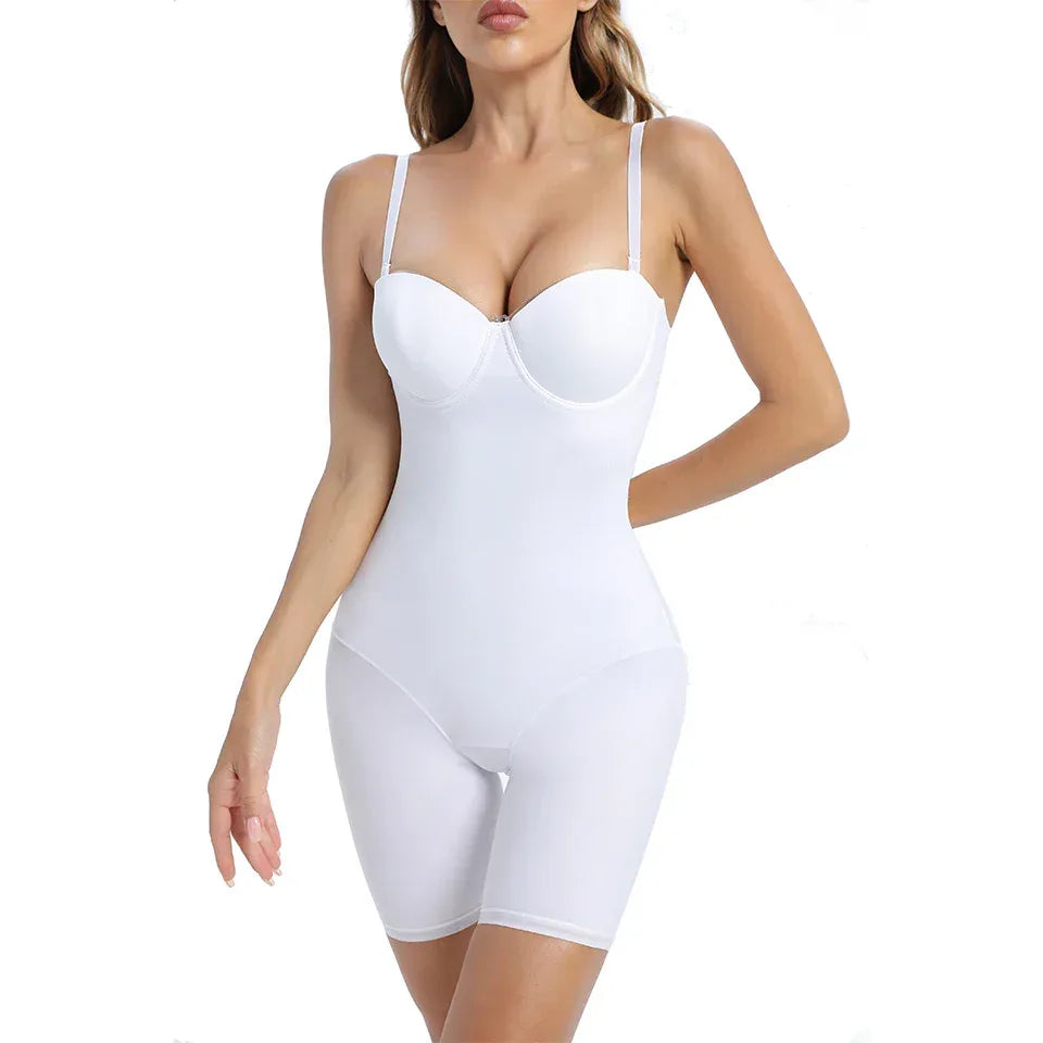 Bodysuit Women Shapewear Body Shaper With Cup Compression Bodies Belly Sheath Waist Trainer Reductive Slimming Underwear - Luvia