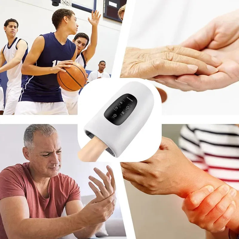 Portable Hand Massager 360° Simulated Human Hand Massage to Solve Sore Fingers and Wrists Suitable for Office and Home Use - Luvia