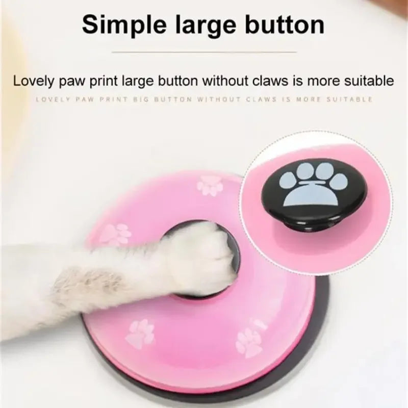 1pc Pet Toy Training Dinner Small Bell Footprint Dog Toys for Teddy Puppy Pet Call Puppy Accessories Pet Toys - Luvia