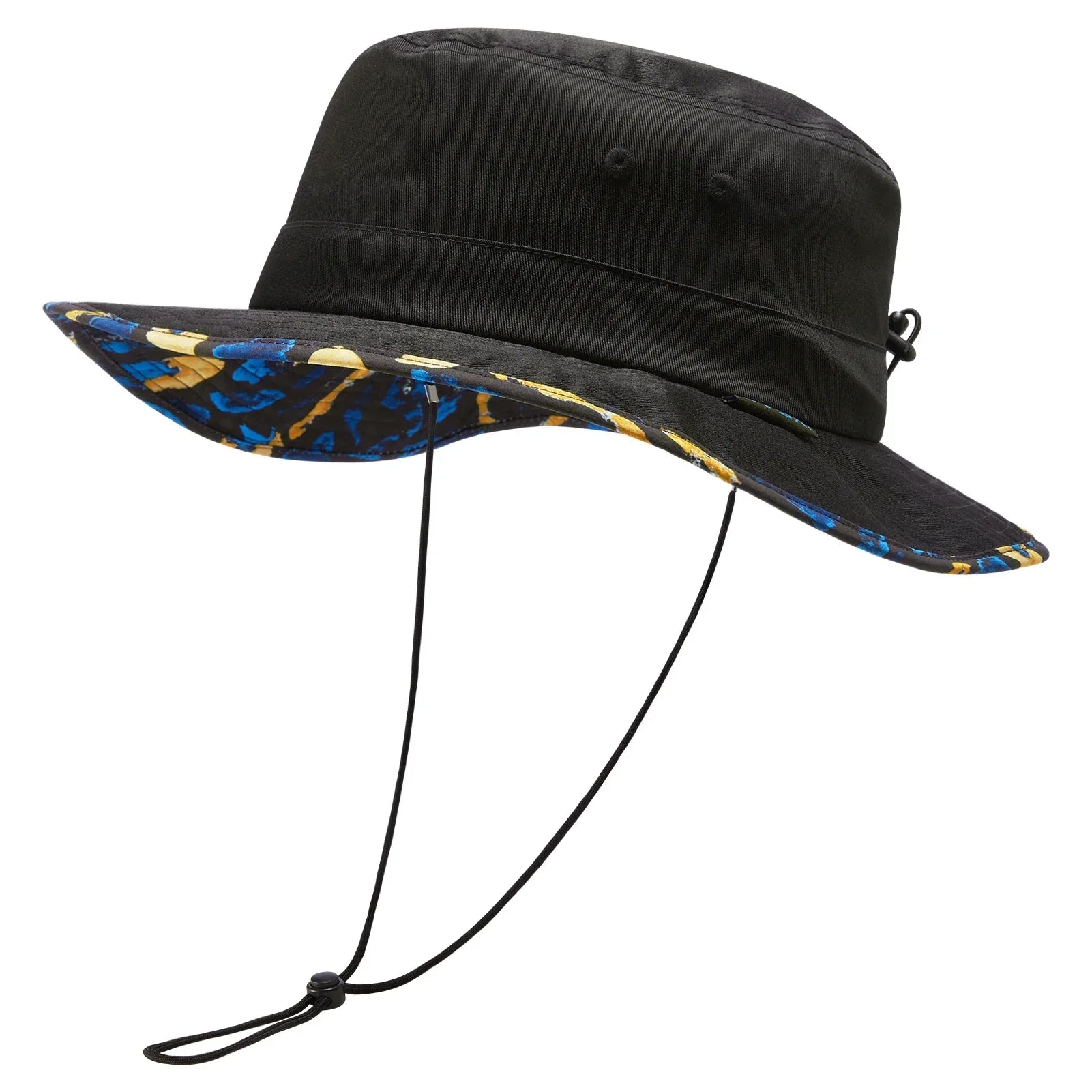 UPF 50+ Foldable Sun Hat Patterned Under Brim Bucket Hats for Summer Hiking Fishing Beach Safari Men Women - Luvia