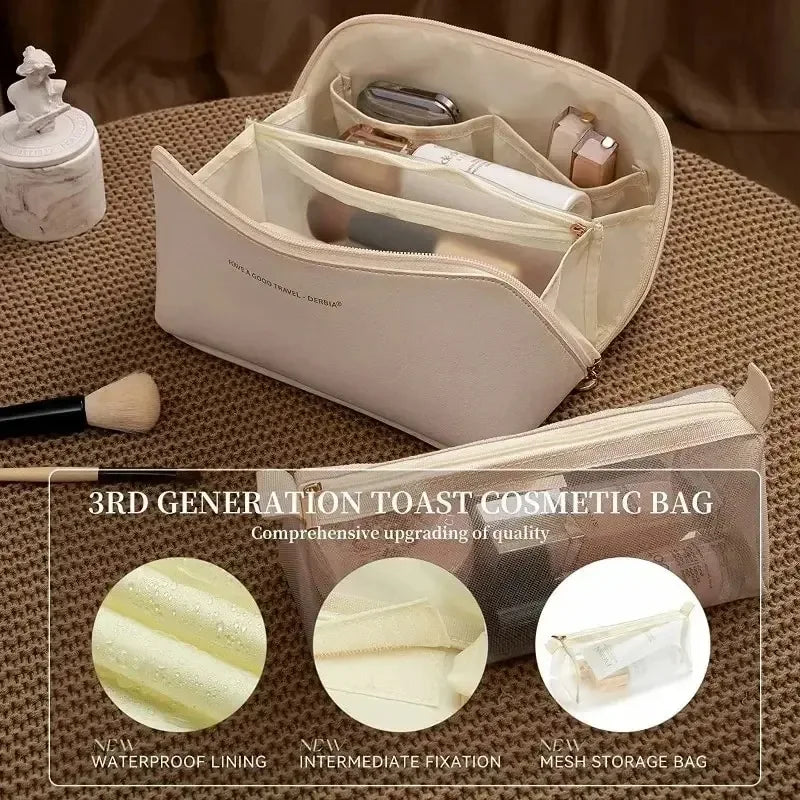 1/2Pcs Cosmetics Storage Kit Large Capacity Travel Toiletry Bag Makeup Bag Ins Advanced Sense Portable Cosmetic Storage Bag - Luvia