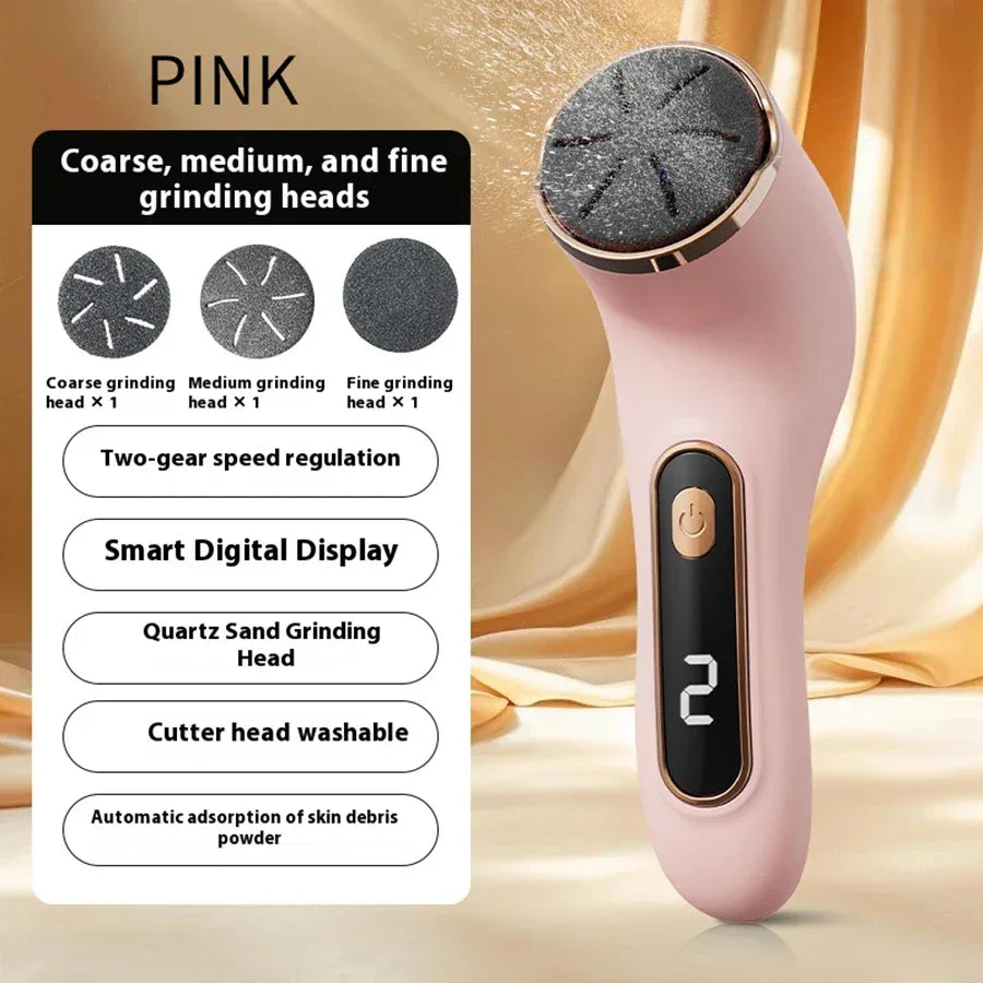 Professional electric foot callus remover - easy to use, painless, quick removal, rechargeable, gentle exfoliation, making the s - Luvia