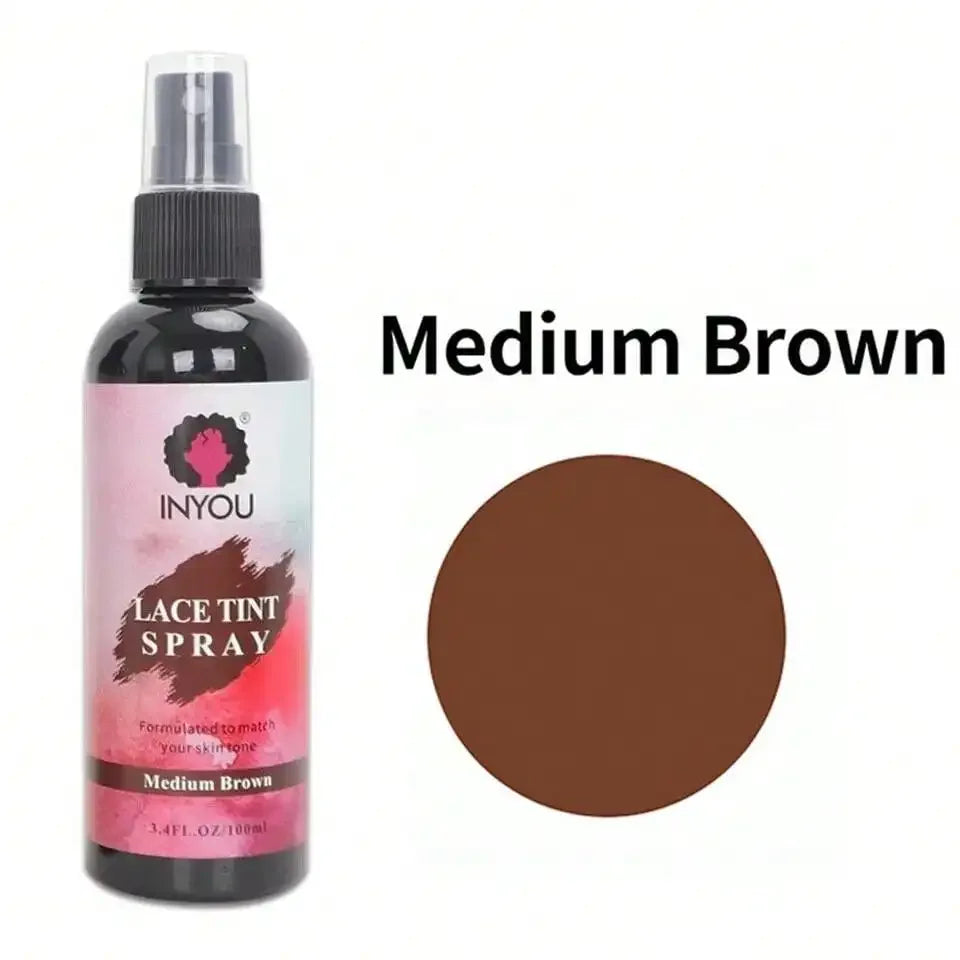 Lace Tint Spray For Wigs, Waterproof Lace Tint Melting Mousse Spray Concealer For Lace Closure Front Wigs Toupees - Luvia