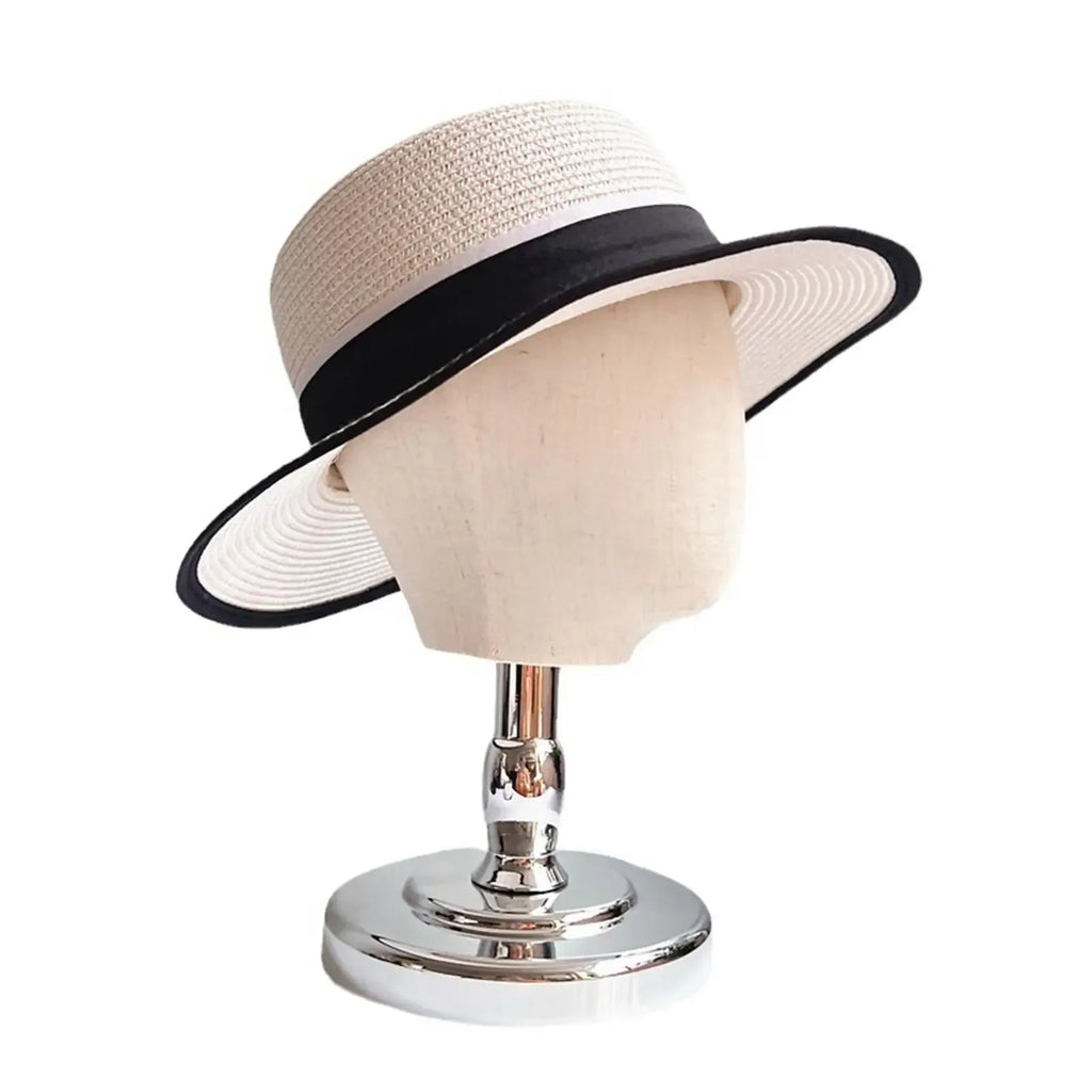 Wig Head Model Multifunctional Wig Making Hat Display Stand for Home Salon Styling Drying Hairdresser Training Jewellery - Luvia