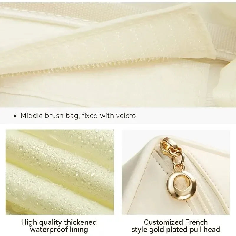 1/2Pcs Cosmetics Storage Kit Large Capacity Travel Toiletry Bag Makeup Bag Ins Advanced Sense Portable Cosmetic Storage Bag - Luvia