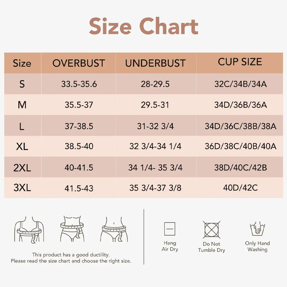 Womens Seam-free Wireless Wave Bras Full Coverage Push Up No Underwire Bra Supportive Bralettes for Everyday - Luvia