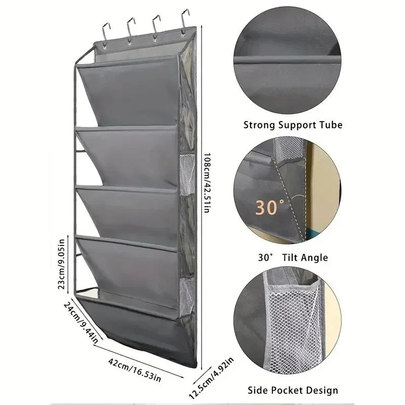 Over The Door Shoe Organizer Hanging Shoe Organizer Storage Multi-Purpose Organizer for Shoes Accessories Purses Hanging Sneaker - Luvia