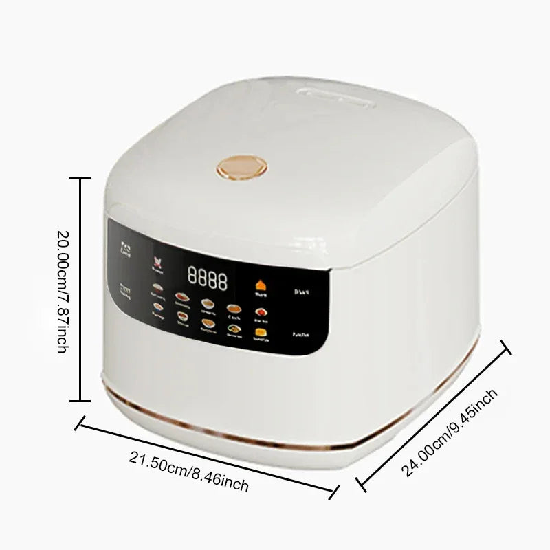 Electric Rice Cooker 2L 1-3 People Multi Cooker Non-Stick Pot Smart Mechanical MultiCooker Steamed Mini Rice Pot For Home - Luvia