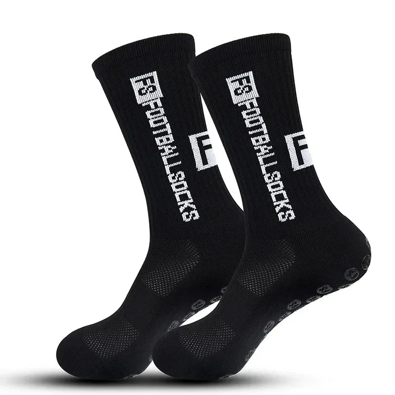 3 Pairs FS Non-slip Football Socks Men Women Sports Anti-Slip Soccer Stockings Silicone Bottom Breathable Outdoor Soccer Socks - Luvia