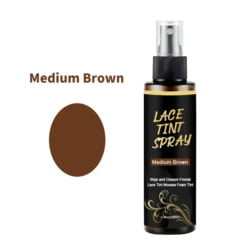 100ml Lace Melting Spray And Lace tint spray For Lace Wigs,Glueless,Natural Finishing Hold Dyed wig care spray for Women & Men - Luvia