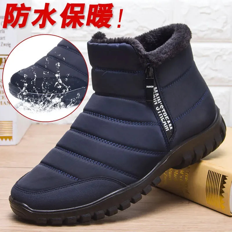 Men's Winter Sports Shoes - Anti-Slip Warm Sneakers - Luvia