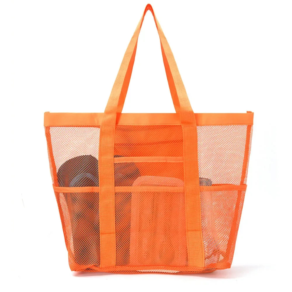 Mesh Beach Bag Waterproof Sandproof - Large Tote Pool Bag for Women Vacation Essentials Beach Accessories - Luvia