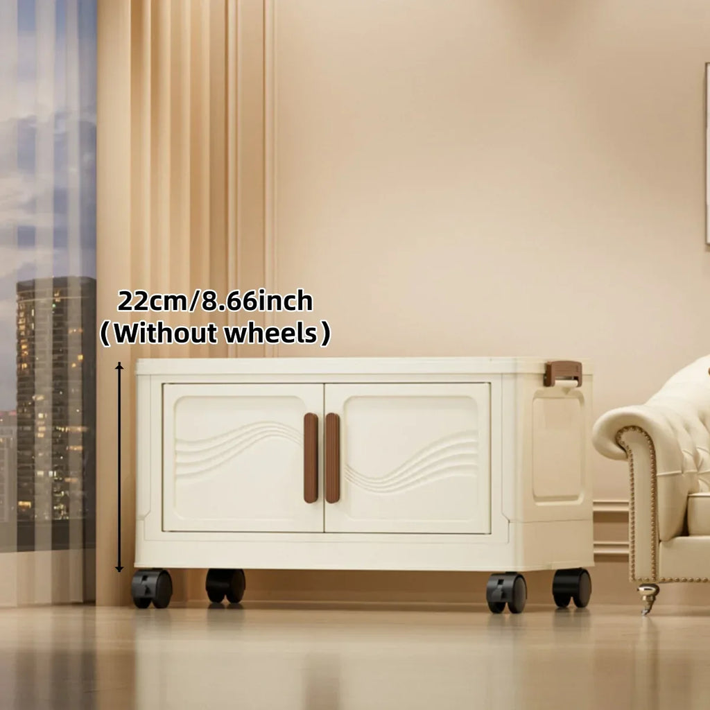 Foldable Storage Box with Clear Door - Spacious, Durable, and Easy-to-Assemble - Ideal for Organizing Clothes, Books, Toys, and - Luvia