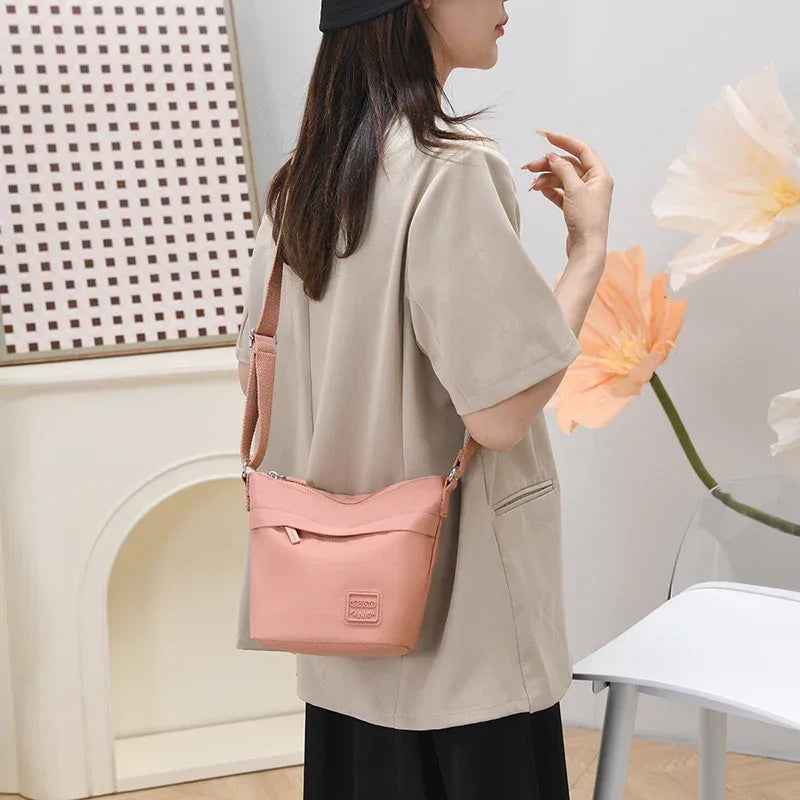 Nylon Fabric Shoulder Bag, Fashionable Mobile Phone Bag, Versatile For Middle-Aged And Elderly Leisure, Diagonal Cross Small Bag - Luvia