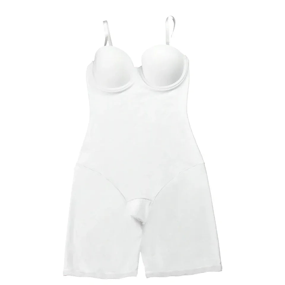 Bodysuit Women Shapewear Body Shaper With Cup Compression Bodies Belly Sheath Waist Trainer Reductive Slimming Underwear - Luvia