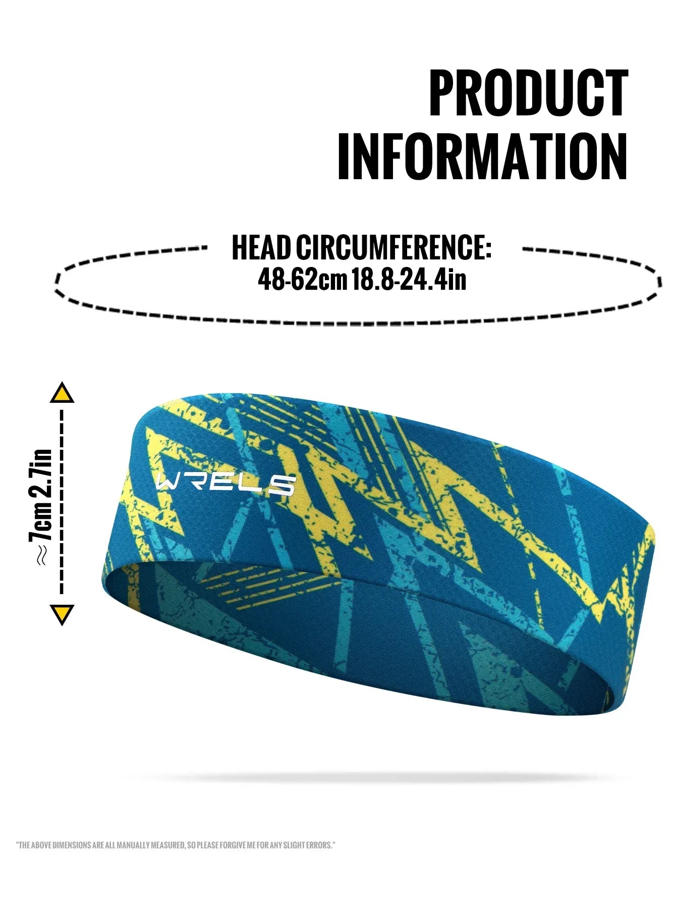 WRELS Sports Sweatband Moisture Wicking Workout Sweatbands for Running Yoga Quick Drying Elastic Fashion Fitness Sweat Hairband - Luvia