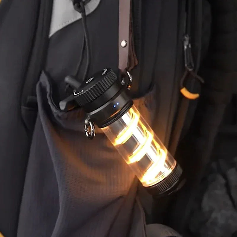 Led Camping Lanterns Rechargeable Portable Outdoor Retro Hanging Lamp Hand Torch Light Camping Lights Emergency Night Desk Lamps - Luvia