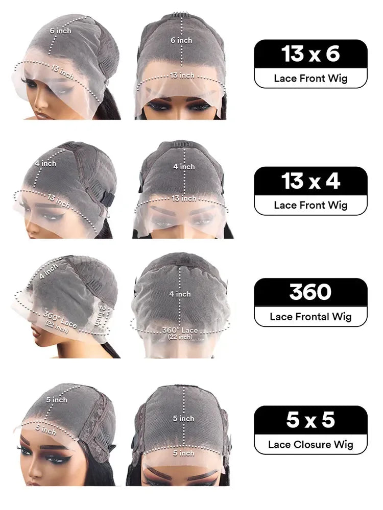 220% High Density 40 Inch 13x4 Bone Straight 13x6 HD Lace Front Human Hair Wigs Brazilian 360 Full Lace Frontal Wig Pre Plucked - Luvia