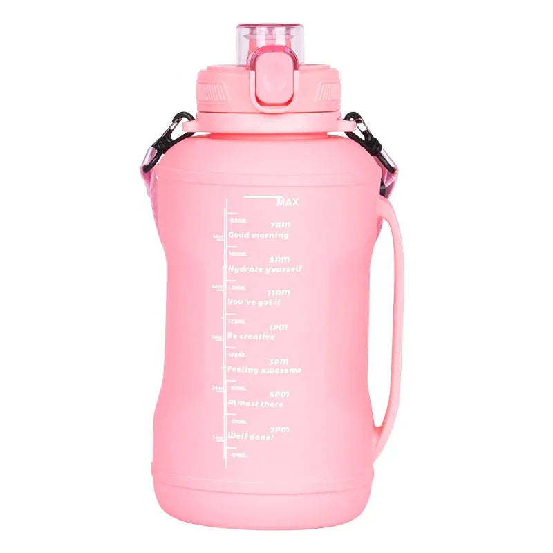 2L/64oz Silicone Water Bottles Collapsible Travel Water Bottle Roll Up Foldable Water Bottles With Straws Travel Camping Hiking - Luvia