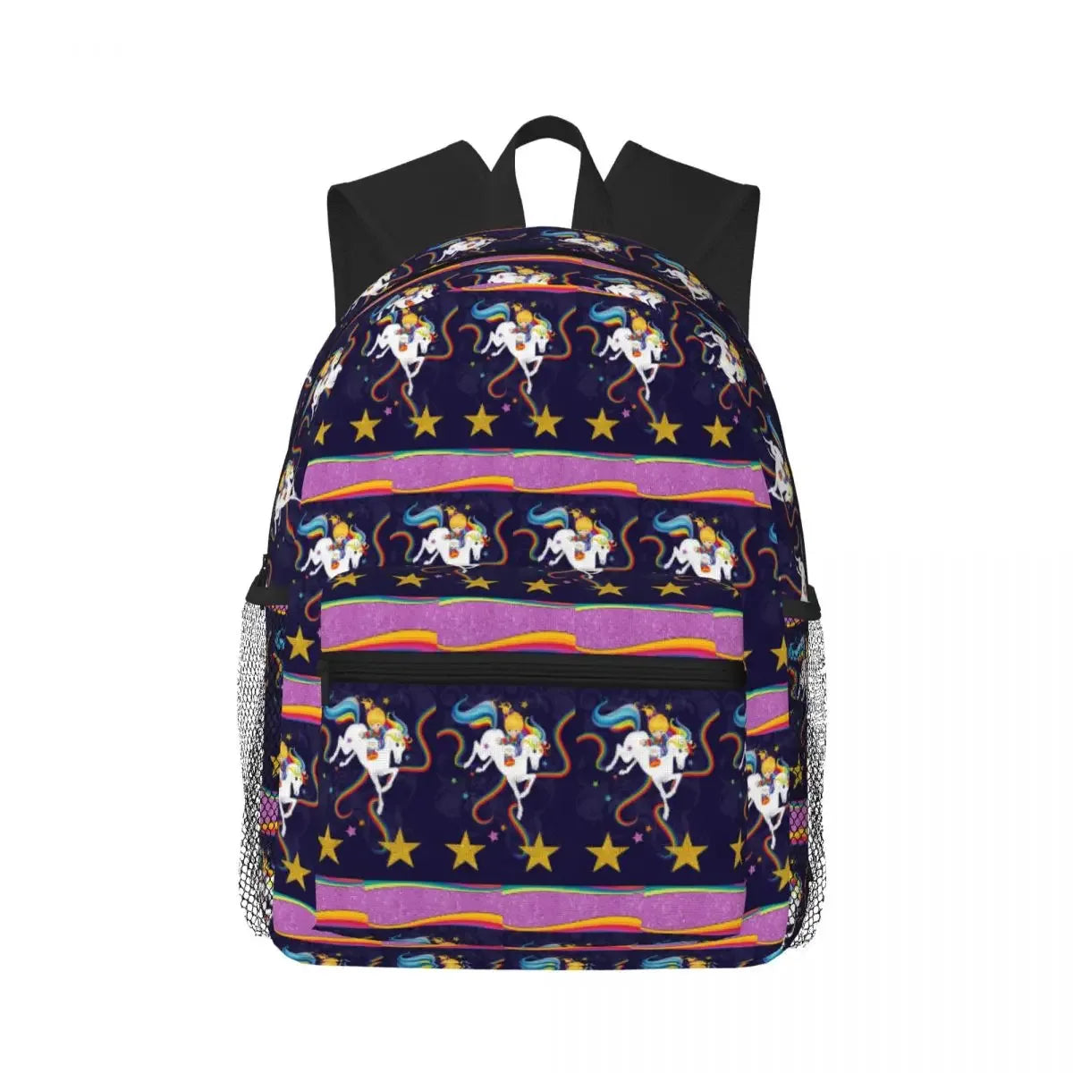 Cartoon Cute Rainbow Brite Student Backpack School Bag Hiking Travel Daypack for Boys Girls Fashion Bookbag Shoulder Bags - Luvia