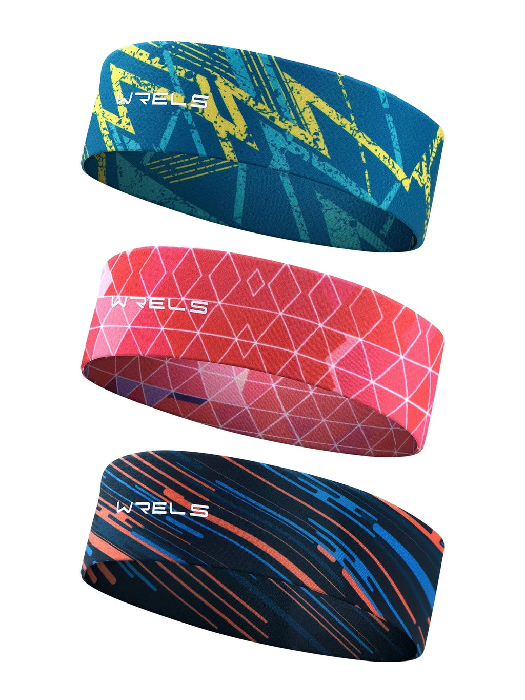 WRELS Sports Sweatband Moisture Wicking Workout Sweatbands for Running Yoga Quick Drying Elastic Fashion Fitness Sweat Hairband - Luvia