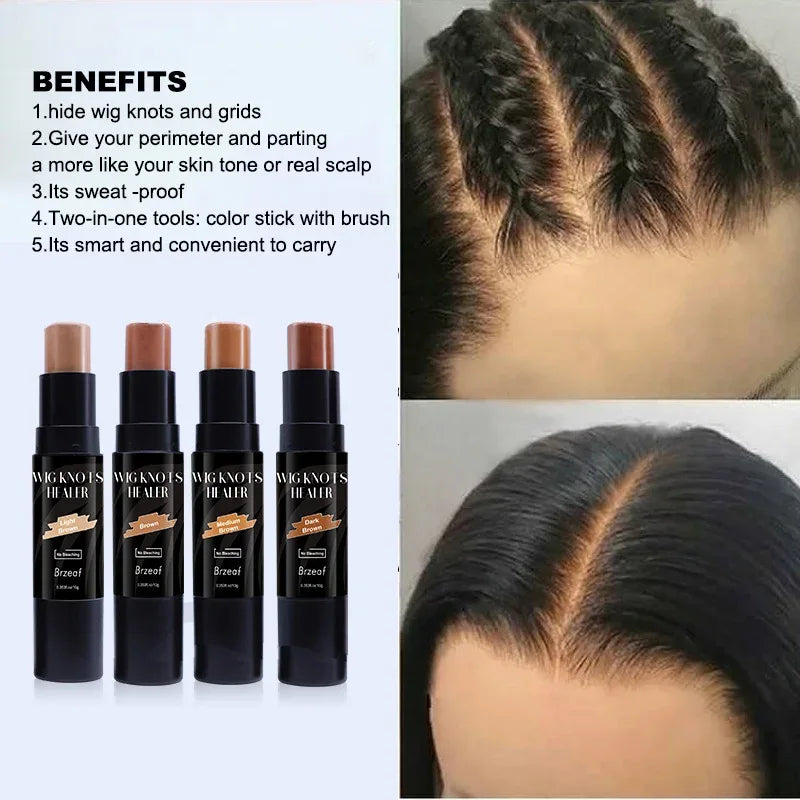 Lace Tint Spray For Lace Wigs Dark Brown Middle Brown Light Brown Lace Tint Spray For Closures, Wigs And Closure Front 100Ml - Luvia