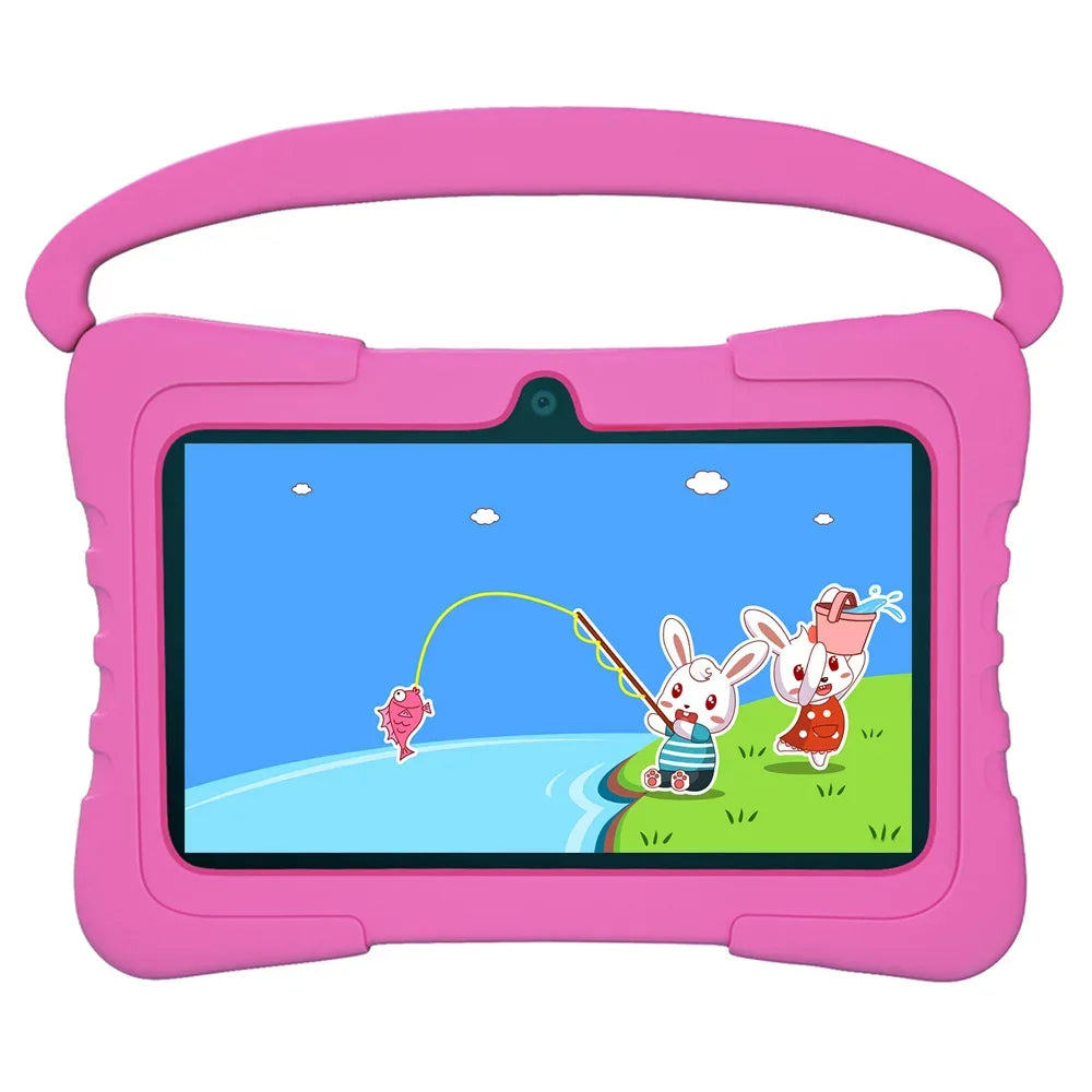 New 5G WiFi 7 Inch Kids Tablets Android 13 Quad Core 4GB RAM 64GB ROM 4000mAh Bluetooth Children's Gift Kids Software Tablet Pc - Luvia