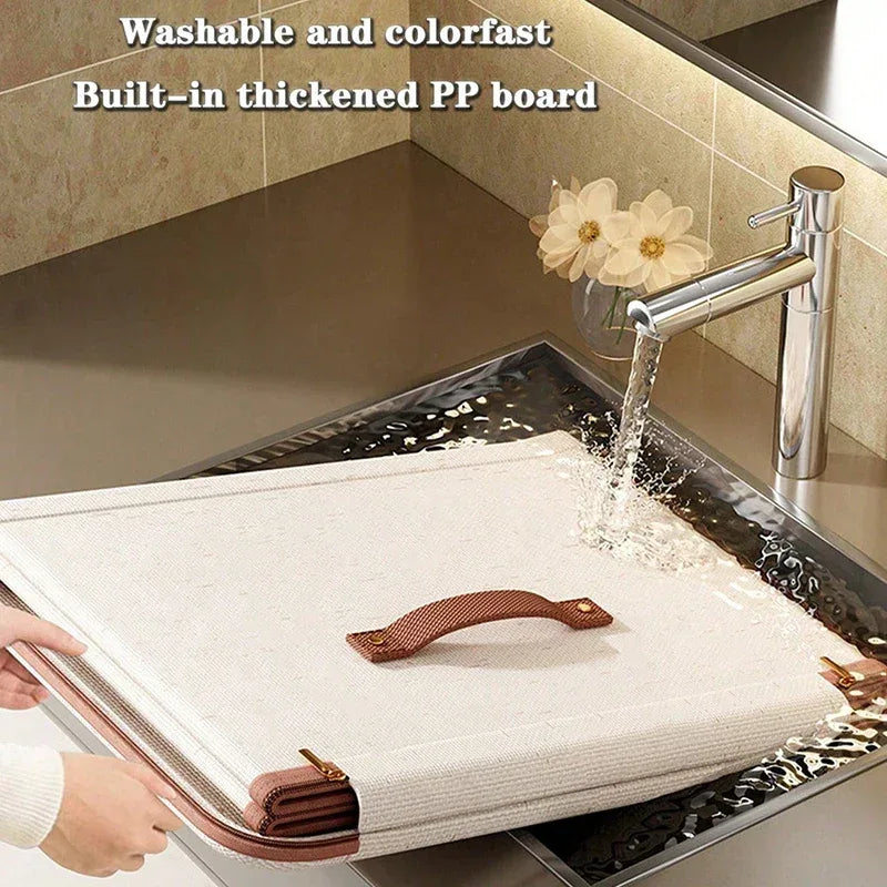 Foldable Clothes Storage Box, Closet Organizer Container with Handle and Zipper,Suitable for Wardrobe, Closet,Blanket (Washable) - Luvia