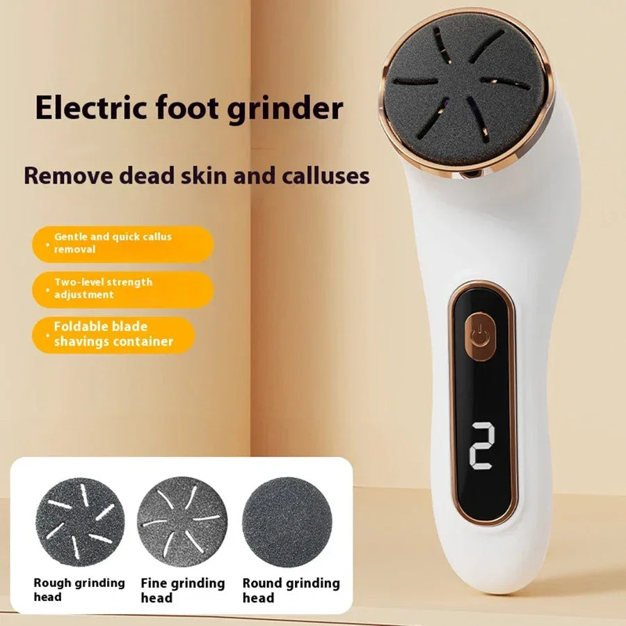 Professional electric foot callus remover - easy to use, painless, quick removal, rechargeable, gentle exfoliation, making the s - Luvia
