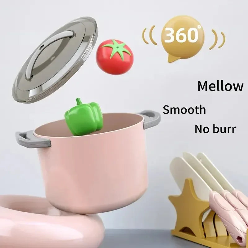 Kids Play Kitchen Set Pretend Play Cooking Toys Set Kitchen Toy Playset For Toddlers Pots And Pans  Role Playing Toys Gift - Luvia