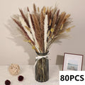 Natural Pampas Grass Bouquet Dried Flowers Autumn Home Room Decoration DIY Christmas Gift Artificial Flowers Wedding Arrangement - Luvia