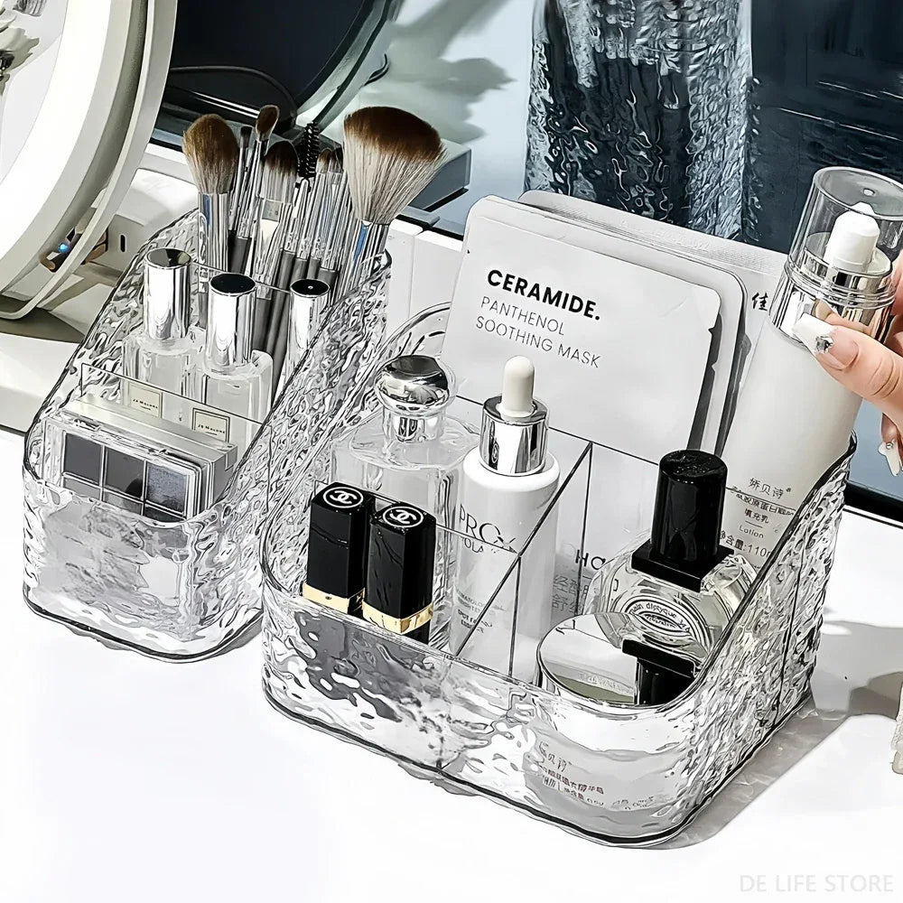 Cosmetic Organizer For Vanity Makeup Organizer Clear Acrylic Cosmetic Storage Box Perfume Holder Skincare Organiser For Lipstick - Luvia