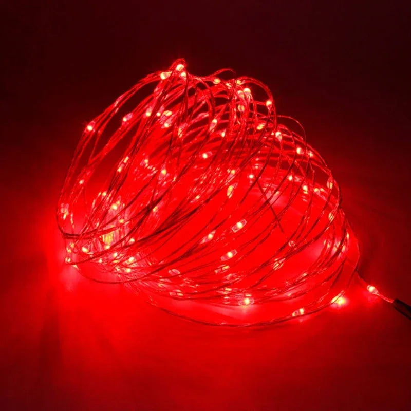 Fairy Light String Led Copper Wire String Light 1/2/3/5/10/30M USB/Battery Powered For Bedroom Garden Party Wedding Decoration - Luvia