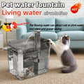 1.5L Cat Water Fountain USB Automatic Water Dispenser Live Circulation Filter Pet Drinker Quiet Pet Water Fountain Cat Small Pet - Luvia