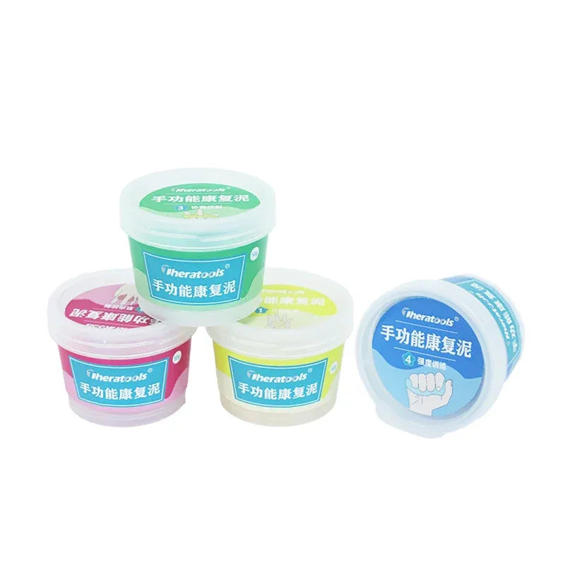 Hand Therapy Putty for Strength Recovery - Improve Grip Finger Dexterity Wrist Rehabilitation- Non-Toxic Silicone Exercise Putty - Luvia