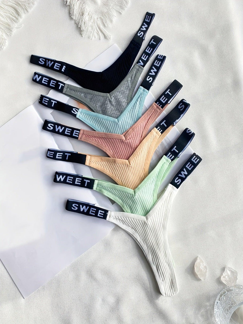 7pcs Combination European and American Underwear Women's Thong - Luvia