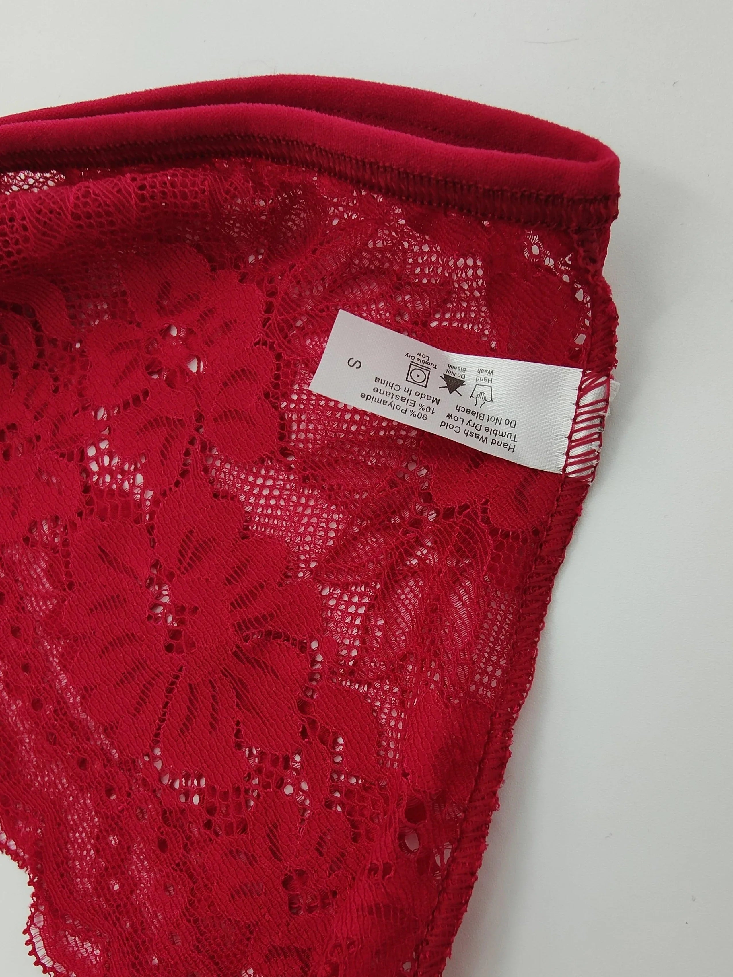 4 Pcs Women's Elegant Sheer Jacquard Lace Bikini Panties, Mid Stretch Low Waist Panties, Women's Lingerie & Underwear - Luvia